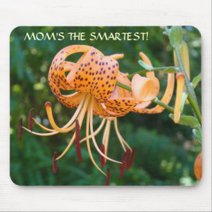 MAMA DER KLEINSTE! Mauspad Geschenke Tiger Lilies