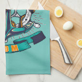 Mama der Küstenwache Geschirrtuch (Viertel Falte)