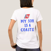 Mama der Küstenwache mein Sohn ist ein Coastie T-Shirt (Rückseite)