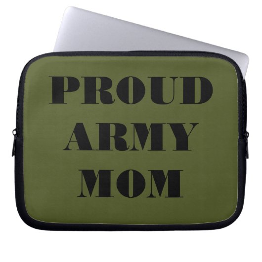 Mama der Laptop Sleeve Proud Army (Vorderseite)