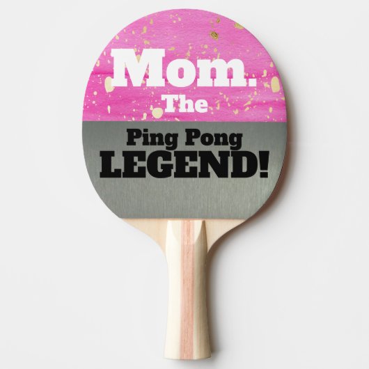 Mama Der legendäre Funny Smack Talk Pink Silver Ga Tischtennis Schläger (Vorderseite)