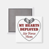 Mama der Luftwaffe, meine Herzen eingesetzt Magnet (Vorderseite/Rückseite)