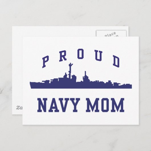 Mama der Marine Postkarte (Vorne/Hinten)
