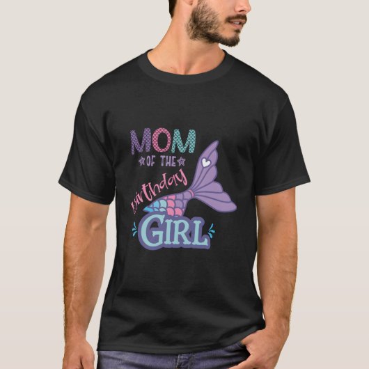 Mama der Meerjungfrau-Familie T-Shirt (Vorderseite)