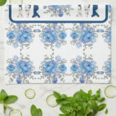 Mama der Mütter Day Blue Floral Geschirrtuch (Gefaltet)