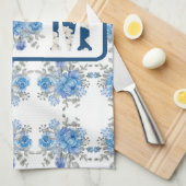 Mama der Mütter Day Blue Floral Geschirrtuch (Viertel Falte)