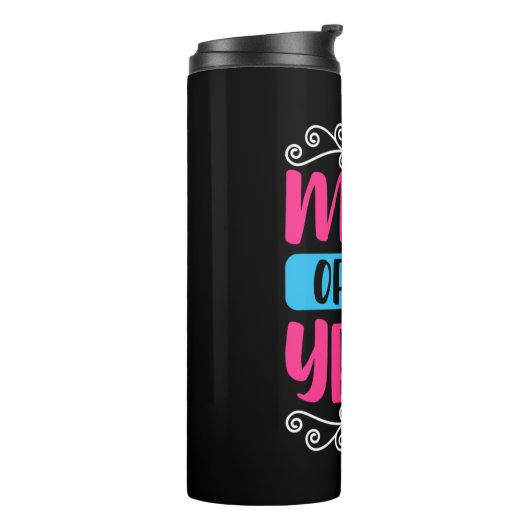 Mama der Mutter Kunst des Jahres Thermosbecher (Nach links gedreht)