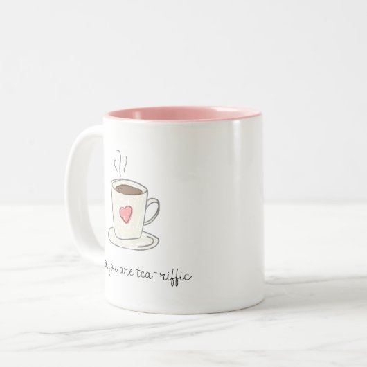 Mama der Mutter Sie sind Tea-Riffic Kaffee-Tasse Zweifarbige Tasse (Vorderseite Links)