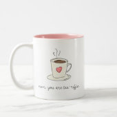 Mama der Mutter Sie sind Tea-Riffic Kaffee-Tasse Zweifarbige Tasse (Links)