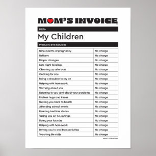Mama der Mutter-Tag-Liebe - Geschenk Poster