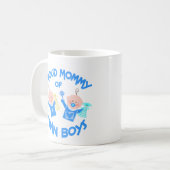 Mama der Mutter Tagesder Doppeljungen Kaffeetasse (Vorderseite Links)