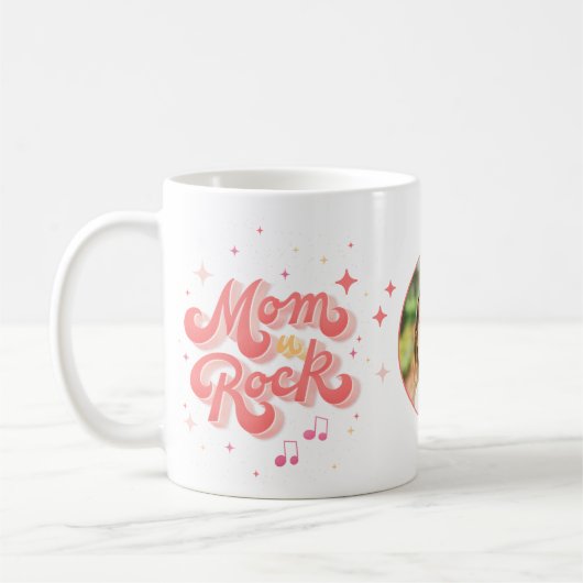 Mama der Mutter Typografie Foto Kaffeetasse (Links)