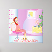 Mama der Mutterschaft Wrapped Canvas Leinwanddruck (Vorderseite)