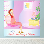 Mama der Mutterschaft Wrapped Canvas Leinwanddruck (Insitu (Holzboden))