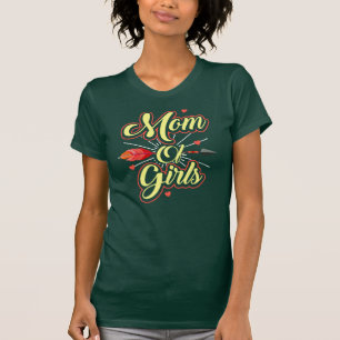 Mama der Niedlich-gelben Typografie von Mädchen T-Shirt