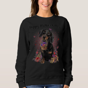 Mama der niedlichen Dackel Blume Glücklich Muttert Sweatshirt