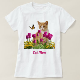 Mama der niedlichen Katze / Orange Tabby Katze Wei T-Shirt
