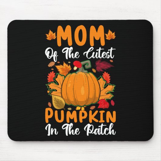 Mama der Niedlichsten Kürbis in der Pflasterhalle Mousepad (Vorne)