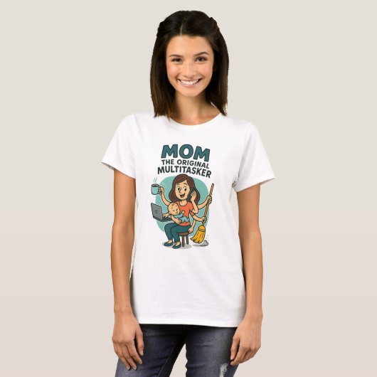 Mama: Der originale Multitasker - Der lustige Mutt T-Shirt (Vorne ganz)