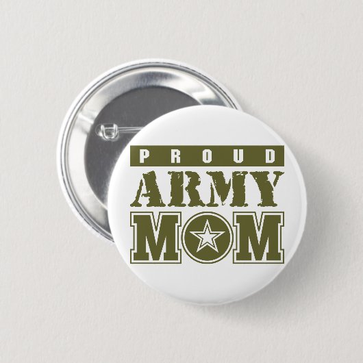 Mama der Proud-Armee Button (Vorne & Hinten)