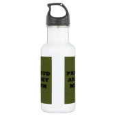 Mama der Proud-Armee Edelstahlflasche (Rückseite)