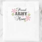 Mama der Proud-Armee [fl c] Rechteckiger Aufkleber (Tasche)
