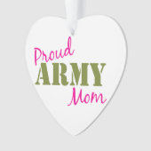 "Mama der Proud-Armee" Herzverzierung Ornament (Vorderseite)