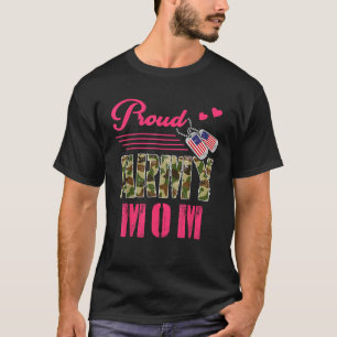 Mama der Proud Armee Military Camouflage Dog Tag M T-Shirt