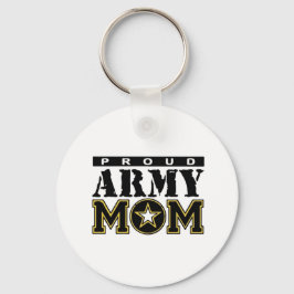 Mama der Proud Army Button Schlüsselanhänger