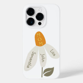 Mama der Retro-Blume, Kindernamen, Eigene Petalen Case-Mate iPhone 14 Pro Hülle