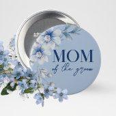Mama der Schaltfläche "Groom Blue Floral" für das Button
