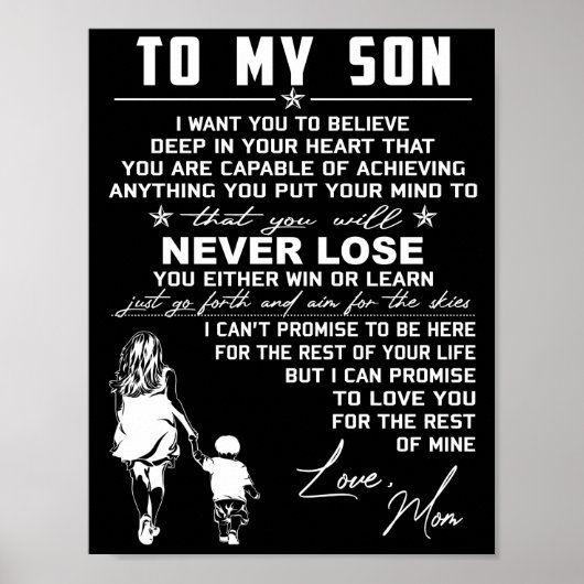 Mama der Sohn-Liebe Poster (Vorne)