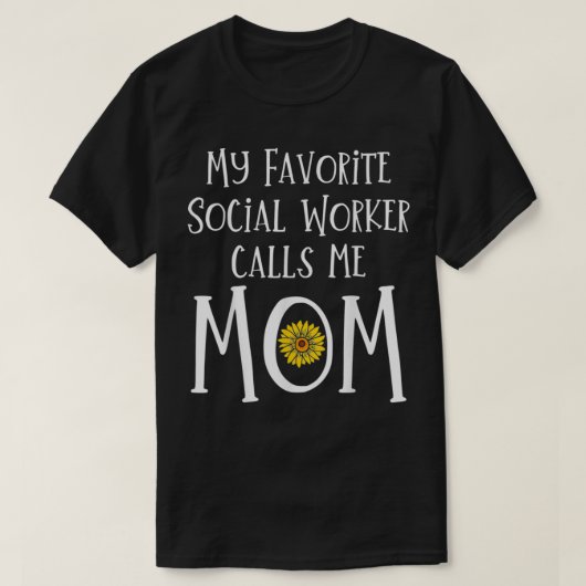 Mama der Sozialarbeiter T-Shirt (Design vorne)