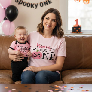 Mama der Spooky-One Halloween zum 1. Geburtstag T-Shirt