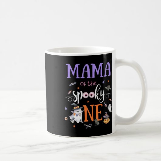 Mama der spöttischen ein Halloween Geist 1. Geburt Kaffeetasse (Rechts)