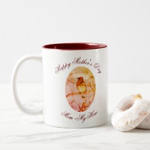 Mama Der Tag meiner Heldenmutter waxing Personalis Zweifarbige Tasse