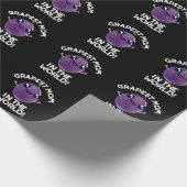 Mama der Trauben im Weltraum Funny Fruit Pun Dark  Geschenkpapier (Ecke)
