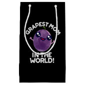 Mama der Trauben im Weltraum Funny Fruit Pun Dark Kleine Geschenktüte (Vorderseite)