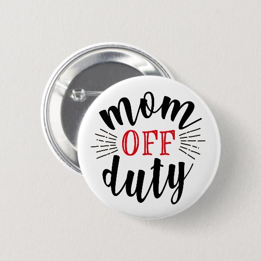 Mama der Typografie Button (Vorne & Hinten)