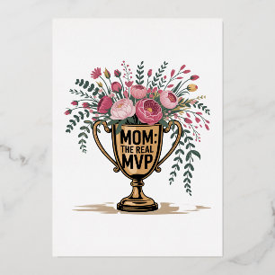 Mama der wahre MVP Folien Feiertagskarte