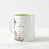 Mama der Wasserfarbe Anpflanzung der Tasse einer M (Vorderseite Links)