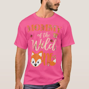 Mama der wilden, einen Geburtstag Girl Fox Lover M T-Shirt