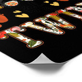 Mama der Zwillinge Messy Bun Happy Mother Day Poster (Ecke)