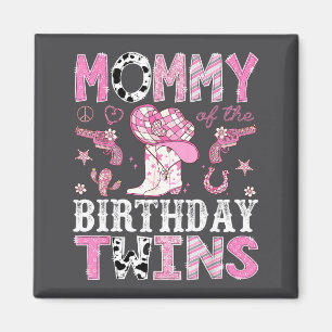 Mama der Zwillinge zum Geburtstag Nk Rodeo Cowgirl Magnet