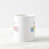 Mama der Zwillings-Blöcke Kaffeetasse (Mittel)