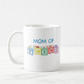 Mama der Zwillings-Blöcke Kaffeetasse (Links)