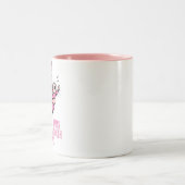 Mama der Zwillings-Kaffee-Tasse Zweifarbige Tasse (Mittel)