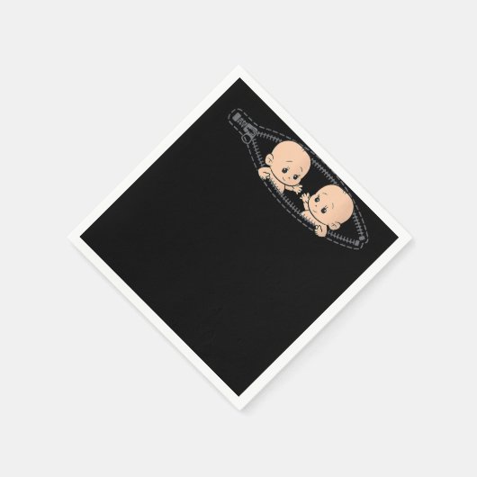 Mama der Zwillingsschwangerschaft Zwillinge Mama s Serviette (Ecke)