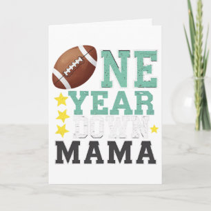 Mama des 1-jährigen Fußballs zum 1. Geburtstag Karte
