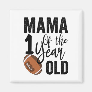 Mama des 1-jährigen Fußballs zum 1. Geburtstag Magnet